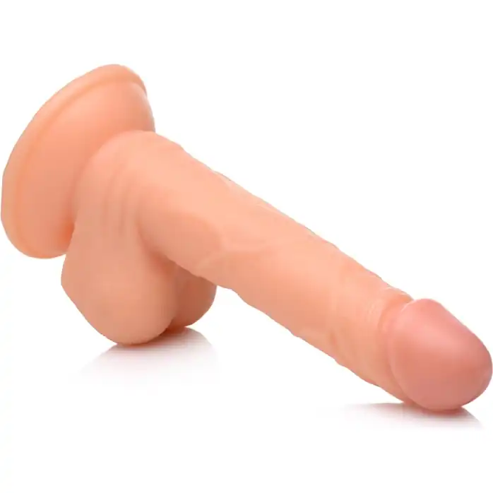 Телесный фаллоимитатор 6.5 Dildo with Balls - 19 см - Pop Peckers. Фотография 4.