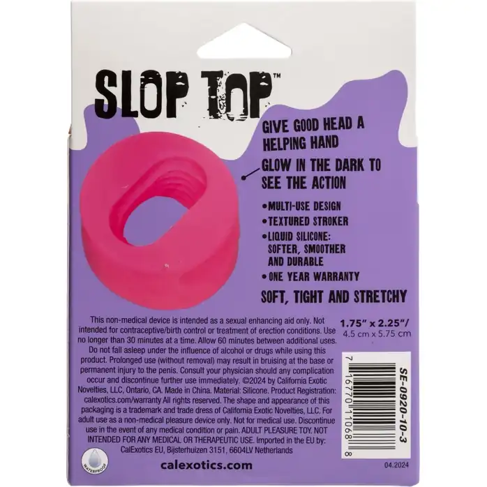 Розовый мастурбатор-бампер из жидкого силикона Filthy Luv - Slop Top. Фотография 9.
