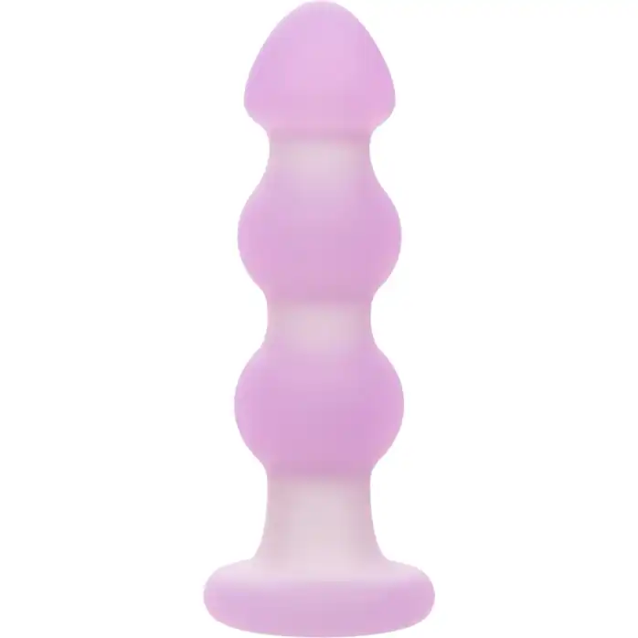 Сиреневая анальная пробка-ёлочка Beaded Probe - 10,7 см