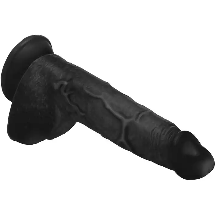 Черный фаллоимитатор Beefy Brad 9’’ Dildo with Balls - 22,4 см - Master cock. Фотография 4.