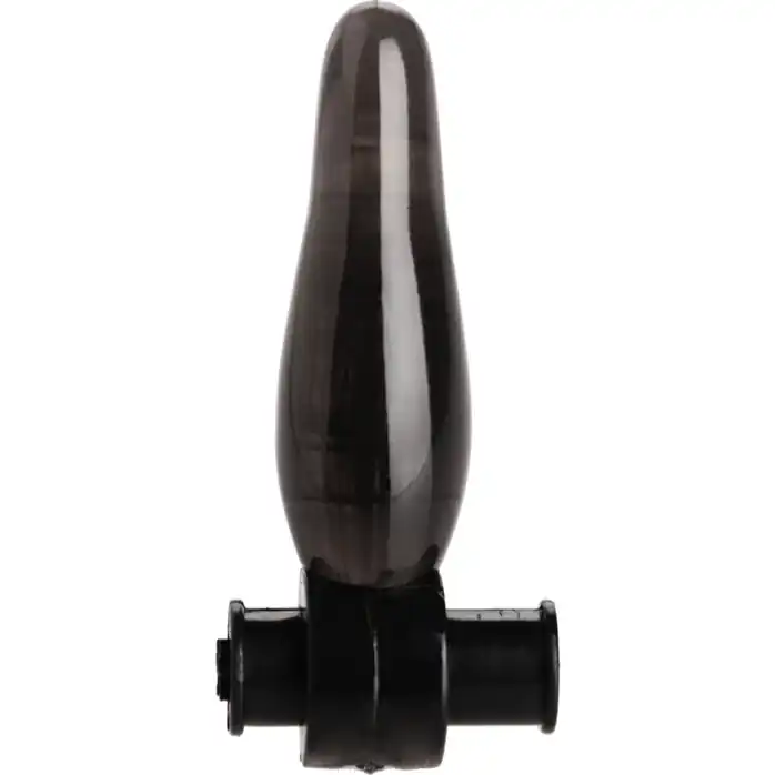 Дымчатая анальная мини-пробка с вибропулей Vibrating Bum Tickler Mini Anal Plug - 6,3 см - Trinity Vibes