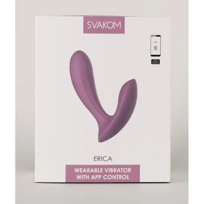 Розовый интерактивный вибромассажер Erica. Фотография 4.