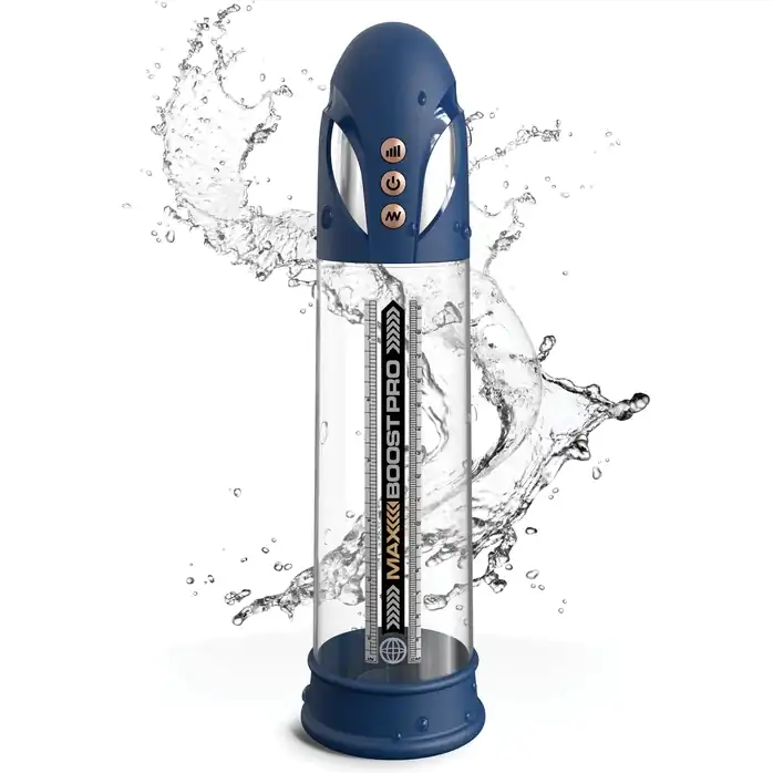 Синяя вакуумная автоматическая помпа Max Boost Pro Flow - Pump Worx