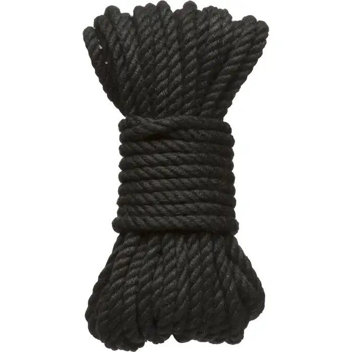 Черная верёвка для связывания и фиксации Bind Tie - 9,14 м