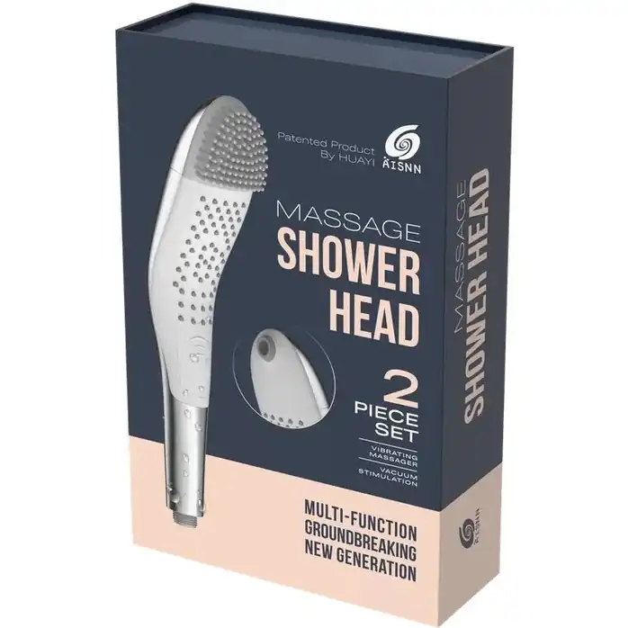 Лейка для душа Massage Hand Shower с 2 сменными насадками. Фотография 8.