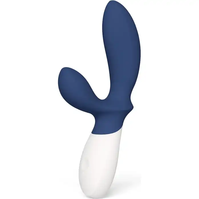 Синий вибромассажер простаты Lelo Loki Wave 2 - 19,6 см