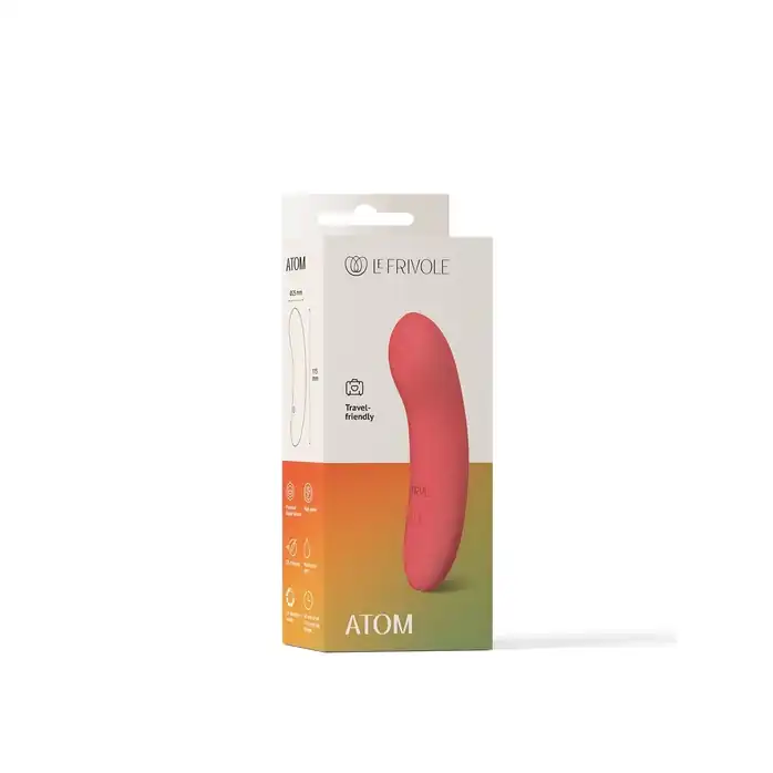 Коралловый мини-вибратор Atom - 11,5 см - Sensora. Фотография 2.