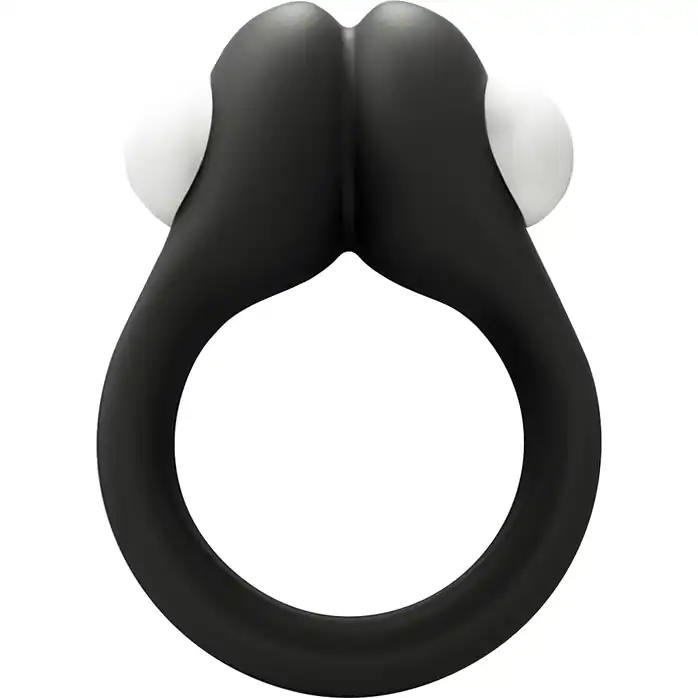 Черное эрекционное кольцо Zippy Vibrating Ring With Bullet - Wooomy