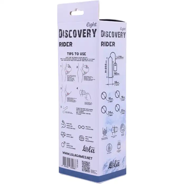 Вакуумная помпа со сменными насадками Rider - Discovery light. Фотография 3.