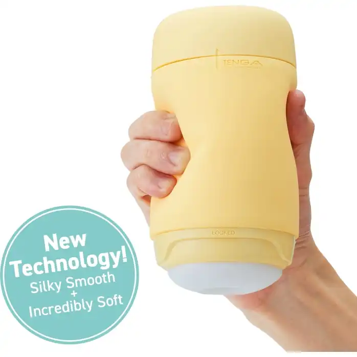Желтый мастурбатор Tenga Puffy - Tenga Puffy. Фотография 3.