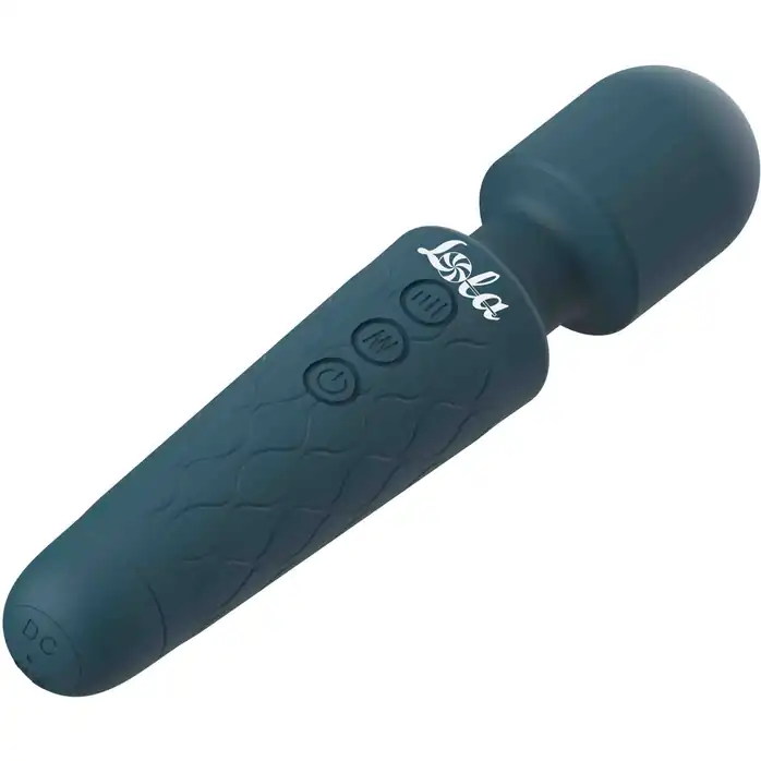Зеленый жезловый вибромассажер Dreaming Wand - 20 см - Wand. Фотография 6.