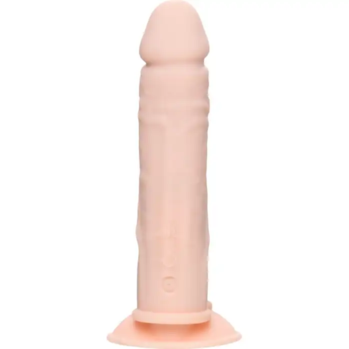 Телесный анально-вагинальный вибратор RealStick Silicone Jason M - 18 см - RealStick Silicone. Фотография 8.