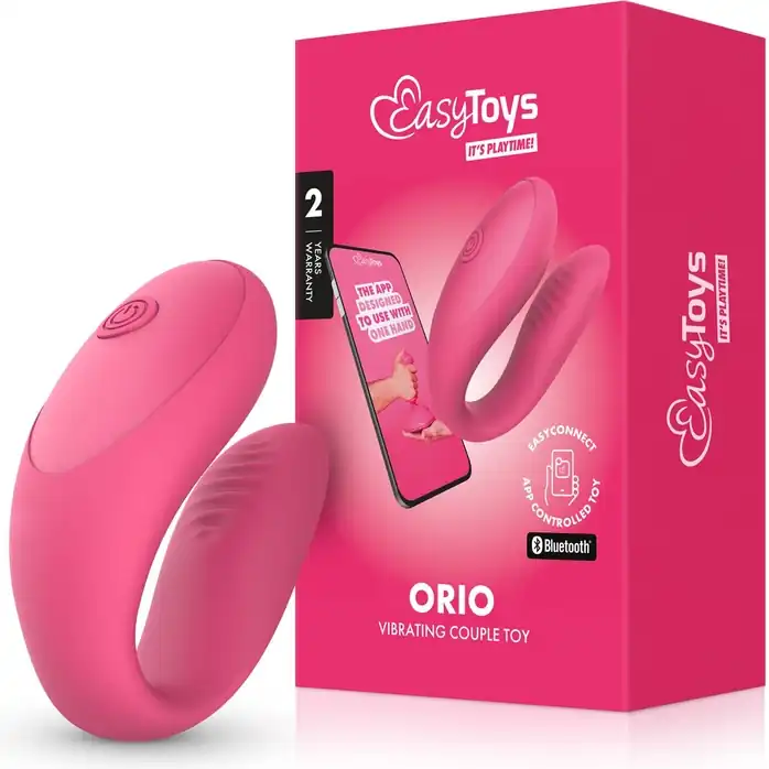 Розовый интерактивный вибростимулятор для пар Orio - EasyConnect