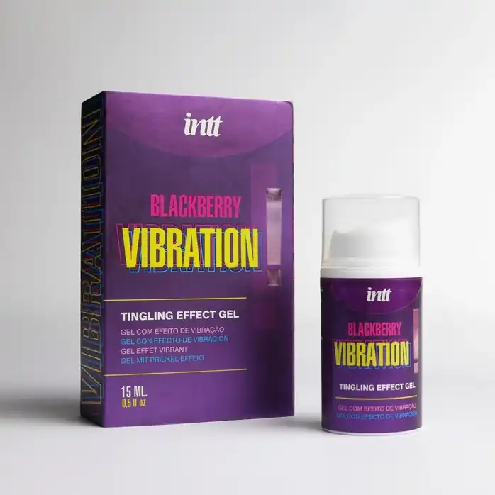 Стимулирующий гель с эффектом вибрации Blackberry Vibration - 15 мл
