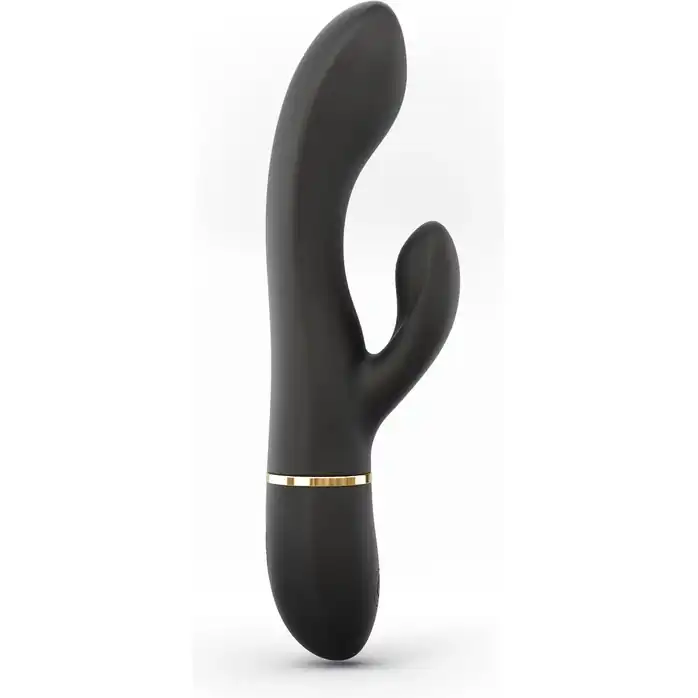 Черный вибратор-кролик Dorcel Glam Rabbit - 21 см