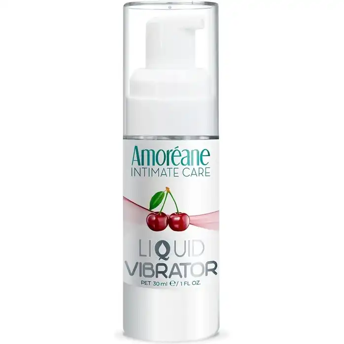 Жидкий вибратор со вкусом вишни Amoreane Cherry - 30 мл