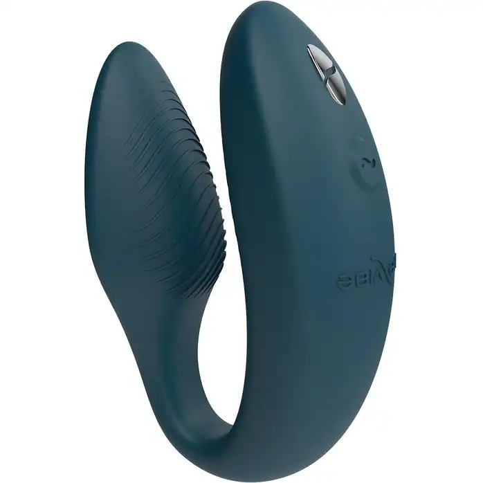 Зеленый вибратор для пар We-Vibe Sync 2 с пультом ДУ