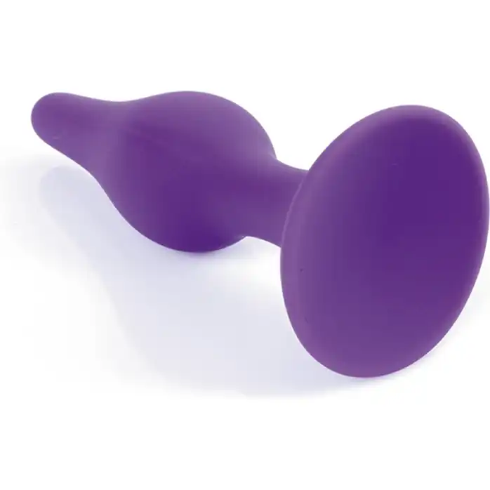 Фиолетовая анальная втулка Silcone Purple Plug Extra Large - 15,5 см. Фотография 3.