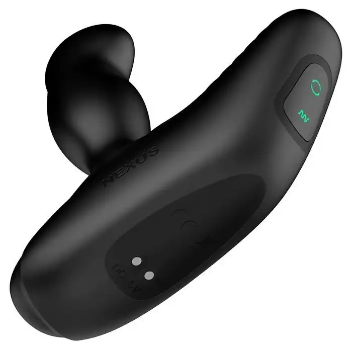 Черный вибромассажер простаты Nexus Revo Stealth с управлением через приложение. Фотография 3.