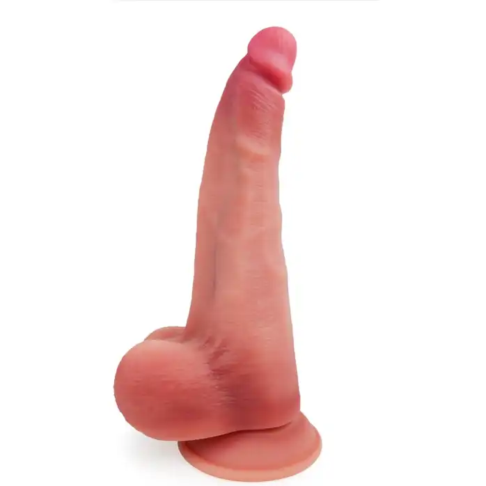 Телесный реалистичный фаллоимитатор с присоской - 30 см - EROWOMAN REALISTIC. Фотография 4.