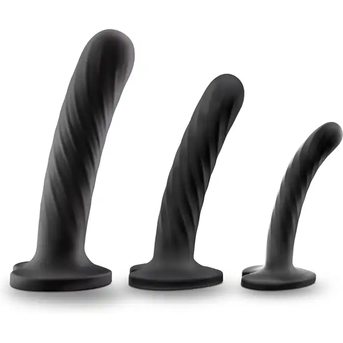 Набор из 3 стимуляторов со спиралевидным рельефом Twist Kit - Temptasia