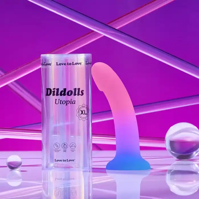 Фаллоимитатор из жидкого силикона Dildolls Utopia XL - 21 см. Фотография 4.