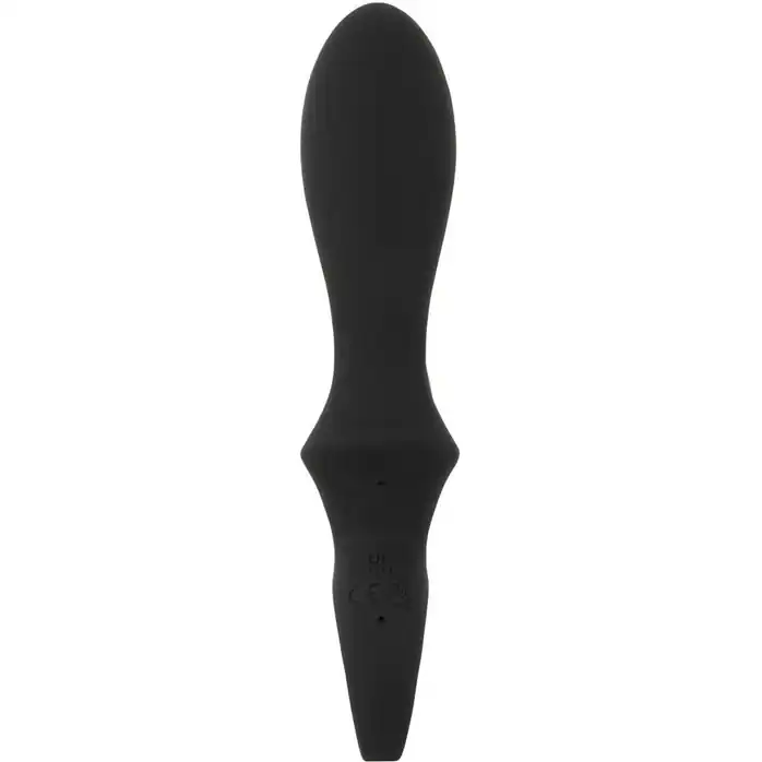 Черный вибратор-кролик с функцией расширения Inflatable Rabbit Vibrator - 18,3 см - Eternal. Фотография 6.