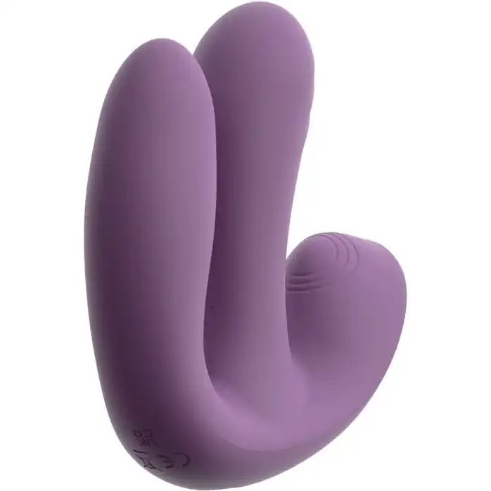 Фиолетовый тройной вибратор MIREVA RC Triple Hands-Free Vibrator - Beau coeur
