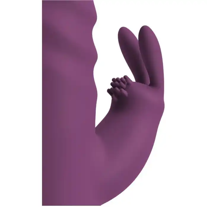 Фиолетовый вибратор-кролик 2 Function Rabbit Vibrator - 23,7 см - JAVIDA. Фотография 6.