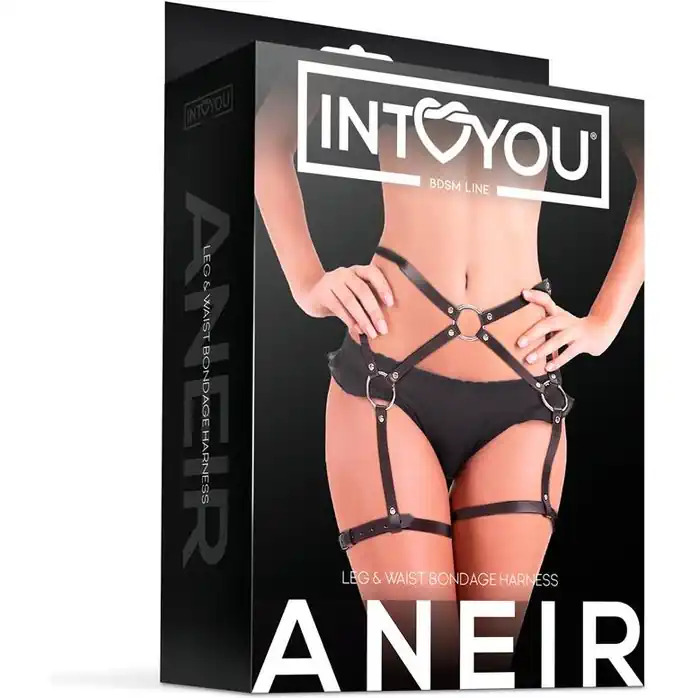 Черные стрепы на бёдра Aneir. Фотография 2.