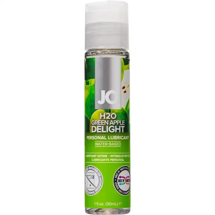 Смазка с ароматом яблока JO Flavored Green Apple H2O - 30 мл - JO H2O Flavors