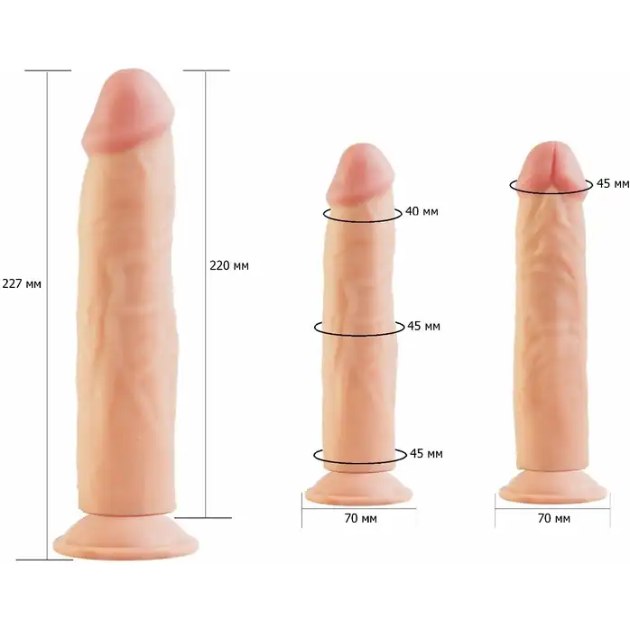 Фаллоимитатор HUMAN FORM с присоской - 22,5 см - HUMAN FORM. Фотография 4.