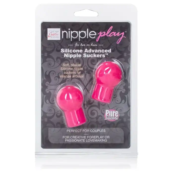 Розовые насадки-присоски на соски Silicone Advanced Nipple Suckers - Nipple Play. Фотография 3.