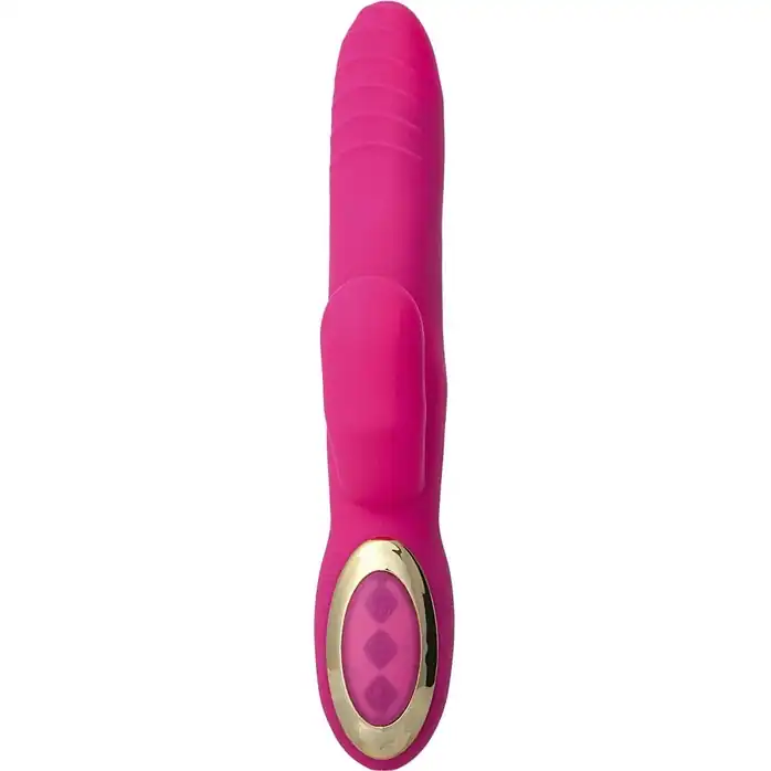 Розовый вибратор Erotist Nega с функцией подогрева - 21,5 см. Фотография 3.