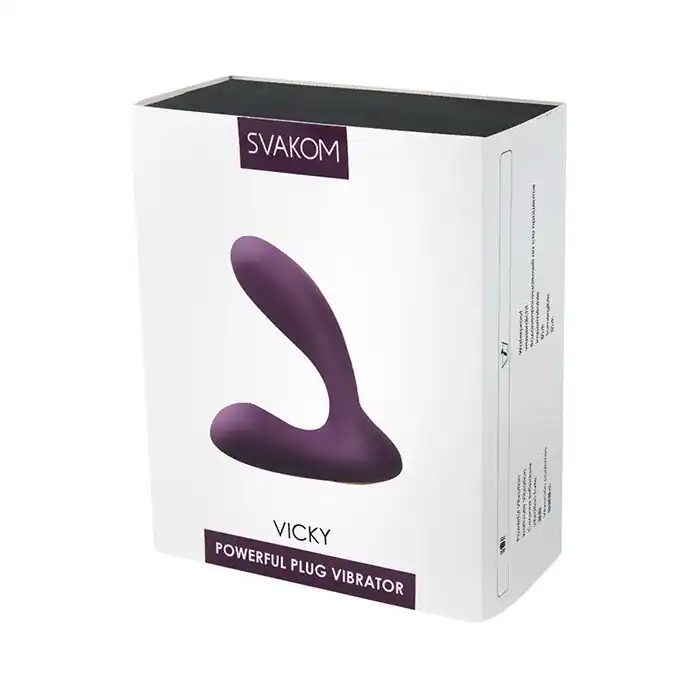 Фиолетовый стимулятор простаты с вибрацией Vicky Violet. Фотография 2.