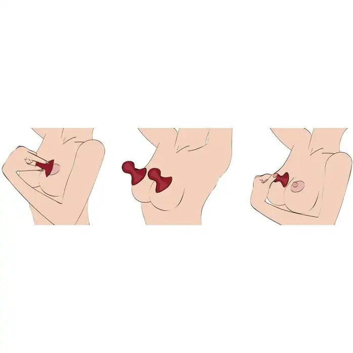 Красные помпы для сосков Nipple Teaser - Smile. Фотография 4.