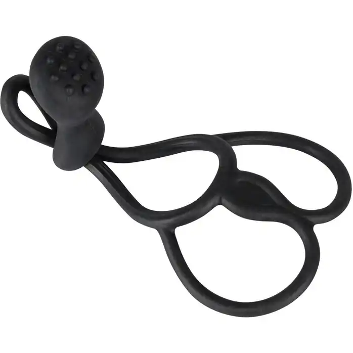 Кoльцо для пениса и мошонки Triple с клиторальным стимулятором - You2Toys. Фотография 2.