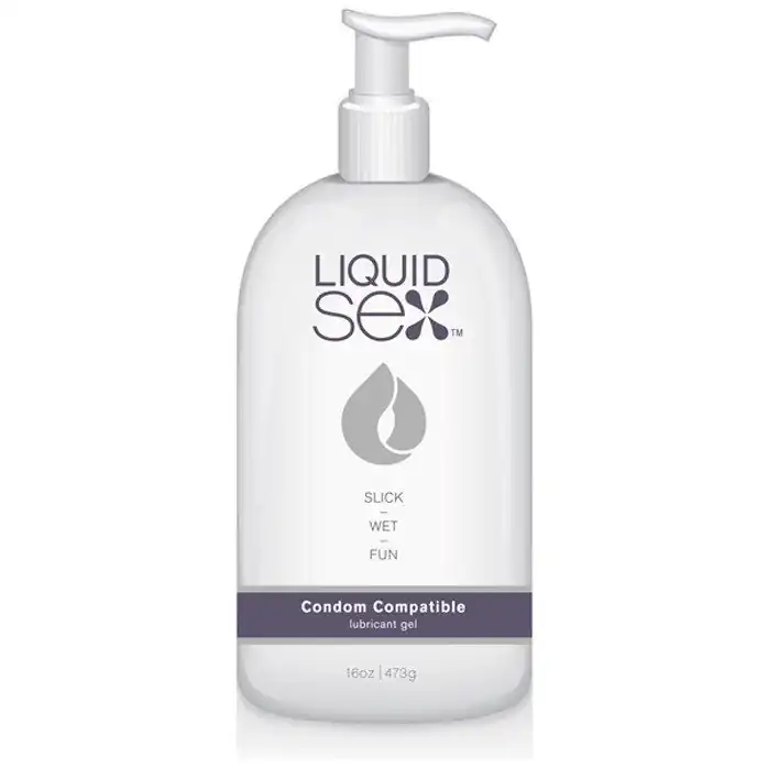 Лубрикант для использования поверх презерватива Liquid Sex Condom Compatible Lubricant Gel - 473 мл - Liquid Sex