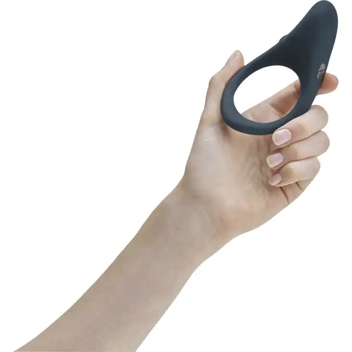 Чёрное эрекционное виброкольцо We-vibe Verge. Фотография 4.