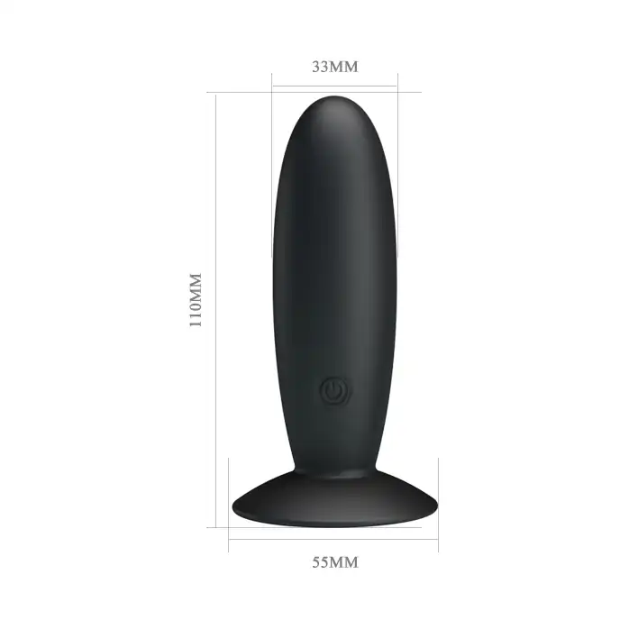 Анальная пробка с вибрацией Butt Plug Massager - 11 см - Pretty Love. Фотография 4.
