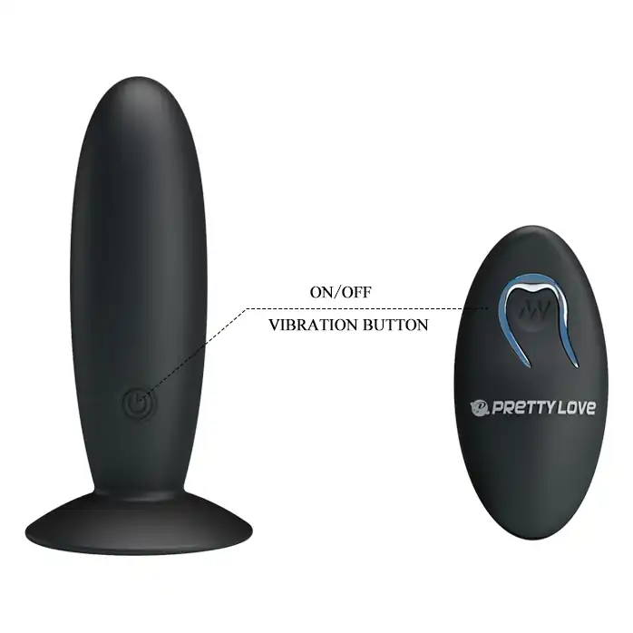 Анальная пробка с вибрацией и пультом управления Remote Control Vibrating Plug - 11 см - Pretty Love. Фотография 5.