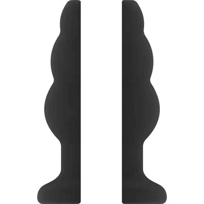 Чёрная анальная пробка с тоннелем №50 Medium Hollow Tunnel Butt Plug 4 Inch - 10,2 см - Sono. Фотография 2.