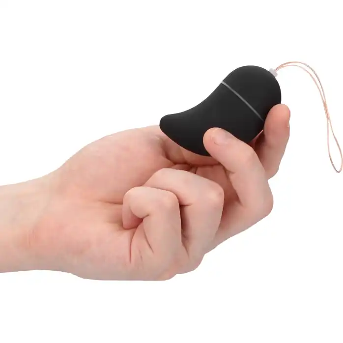 Чёрное виброяйцо G-spot Egg Small - Shots Toys. Фотография 2.