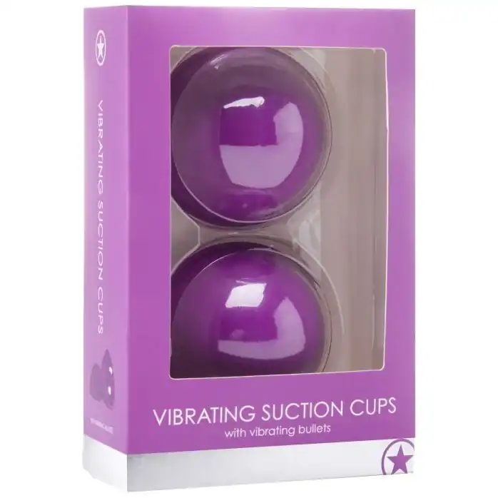 Фиолетовые вакуумные присоски с вибрацией Vibrating Suction Cup - Ouch!. Фотография 2.