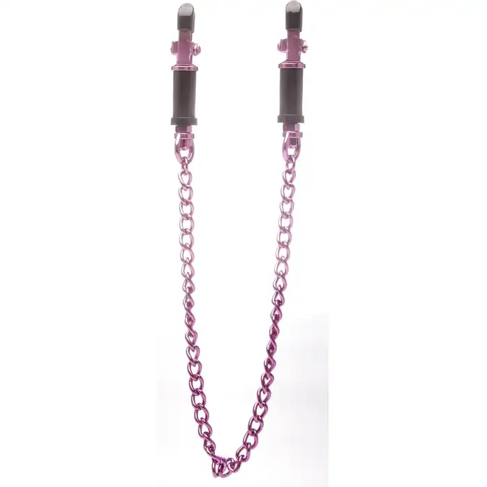 Розовые зажимы для сосков Vice Nipple Clamps - Ouch!
