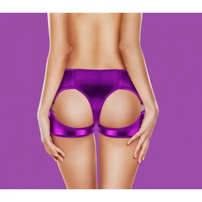 Фиолетовые трусики с вибрацией Exotic Vibrating Panty - Ouch!. Фотография 2.