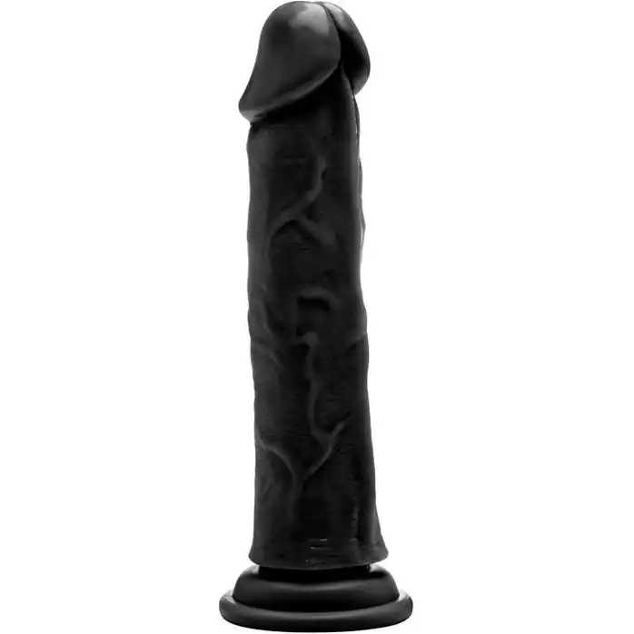 Чёрный фаллоимитатор Realistic Cock 9 - RealRock