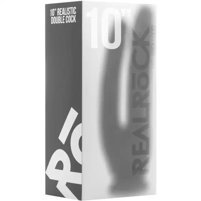 Телесный анально-вагинальный фаллоимитатор - 25,5 см - RealRock. Фотография 2.