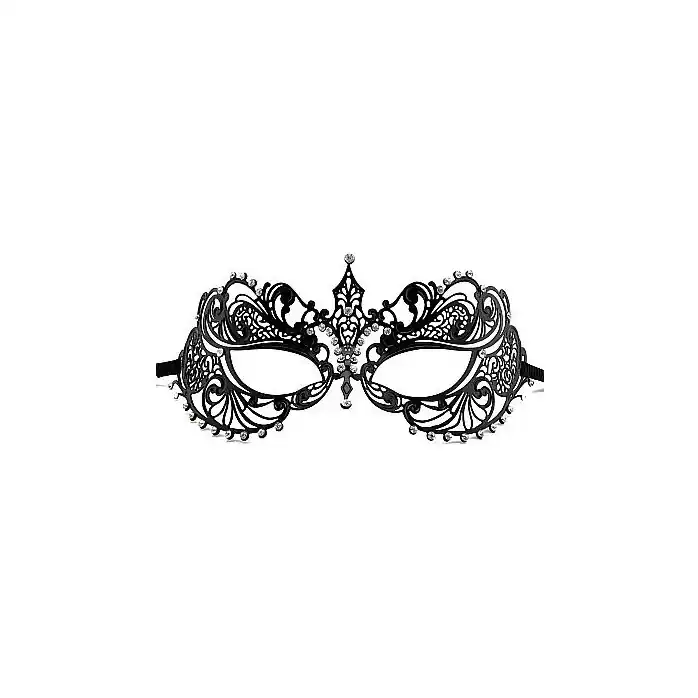 Чёрная маска на глаза Phantom Masquerade Mask - Ouch!