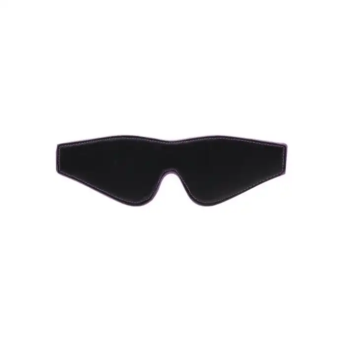 Чёрно-фиолетовая двусторонняя маска на глаза Reversible Eyemask - Ouch!. Фотография 2.